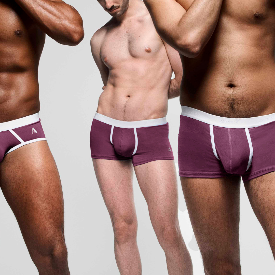 boxer et slip bordeaux akinom coton bio