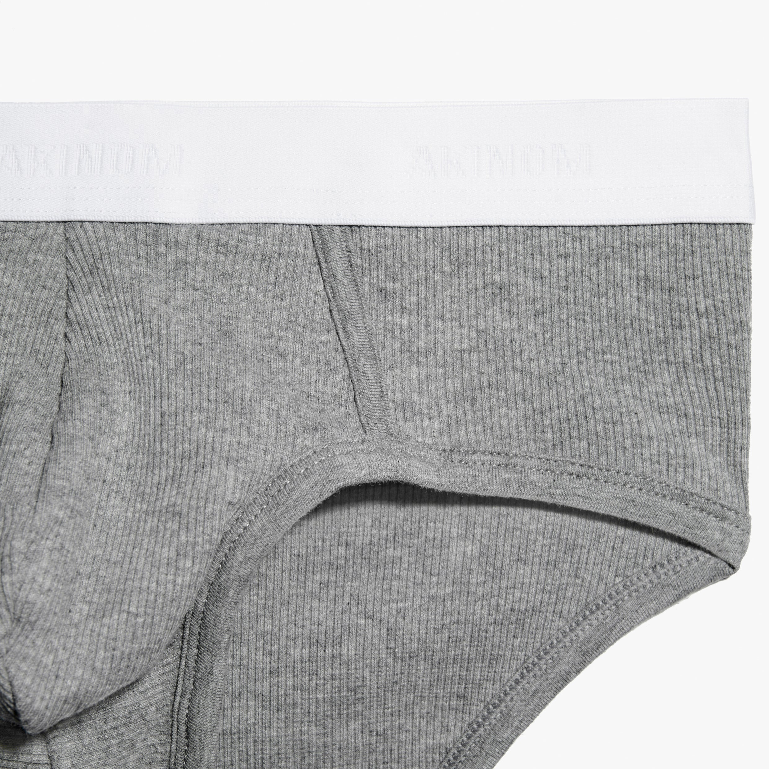 detail slip gris homme confort anatomique Akinom coton bio