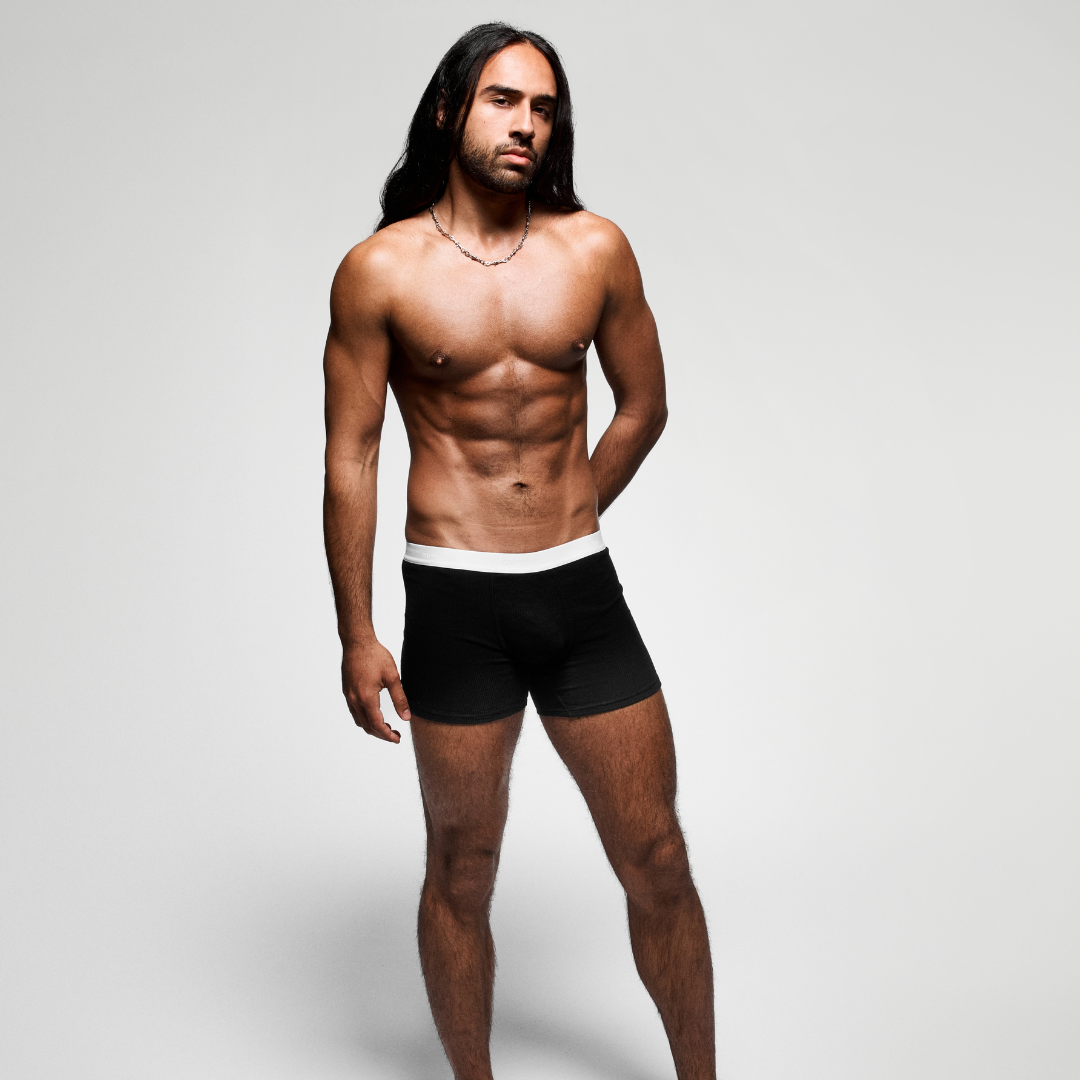 Boxer long INITIALE - Noir