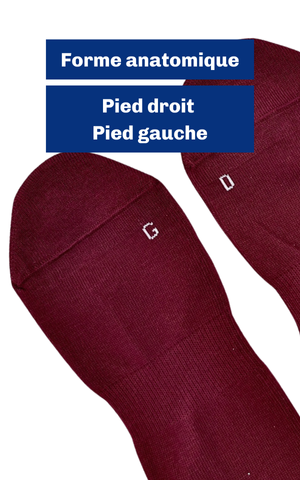 Chaussettes Ultime Confort Bordeaux