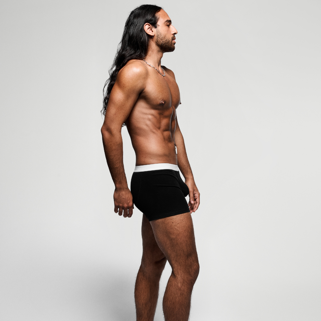 Boxer long INITIALE - Noir